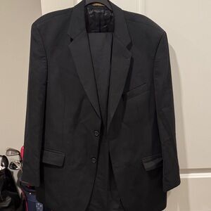 Black pinstripe Men's Blazer and Pants